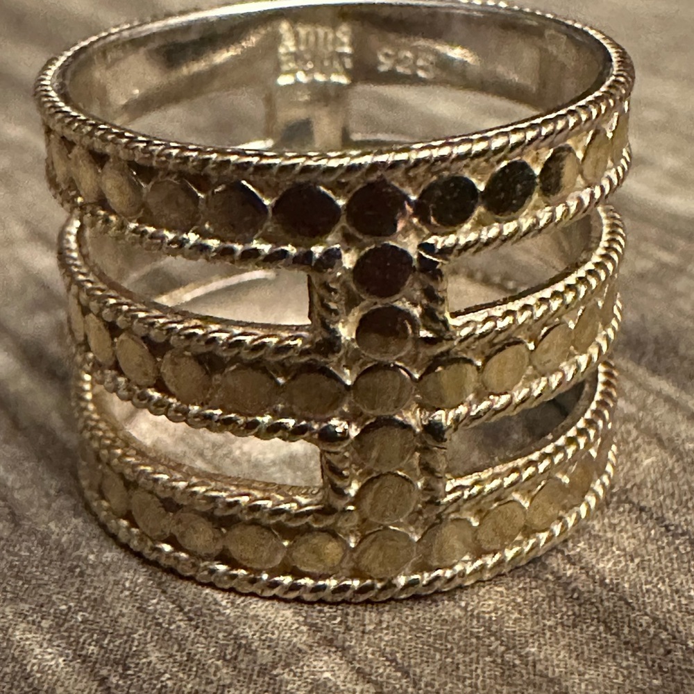 Authentic Anna Beck Gold Band Ring